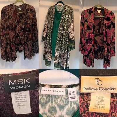 The Travel Collection and More Skirts and Blouses, Women’s Size 2XL-3XL (PC-DZ)