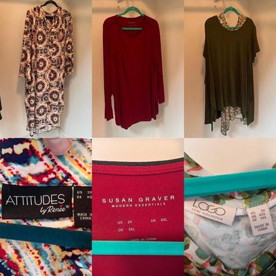 The Travel Collection and More Skirts and Blouses, Women’s Size 2XL-3XL (PC-DZ)