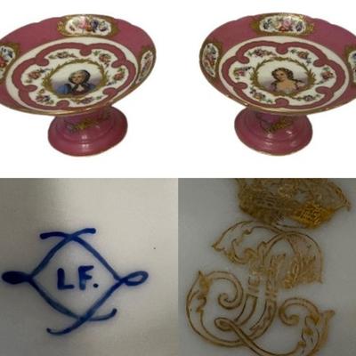 Vintage Sevres Porcelain Compotes