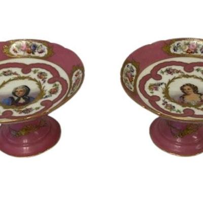 Vintage Sevres Porcelain Compotes