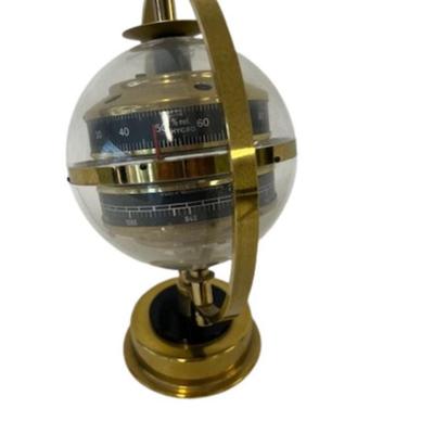 Atomic Sputnik Brass/Lucite Weather Barometer