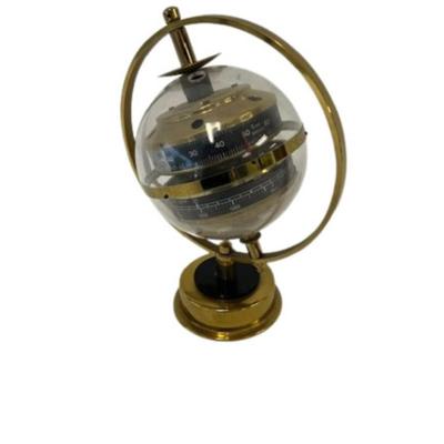 Atomic Sputnik Brass/Lucite Weather Barometer