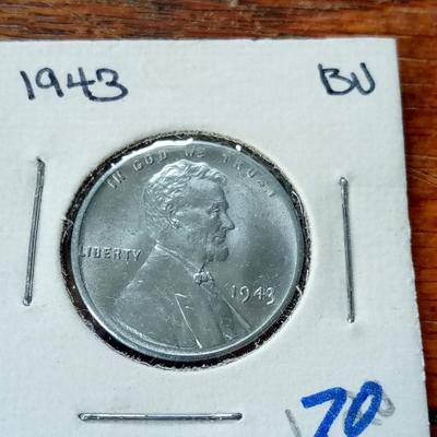 LOT 28 1943 STEEL PENNY