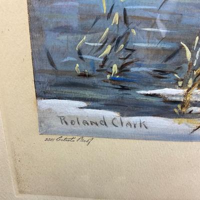 1125 Vintage Signed A. STRAGGLER Broadbill Engraving by Roland Clark 250/ Artist's Proof