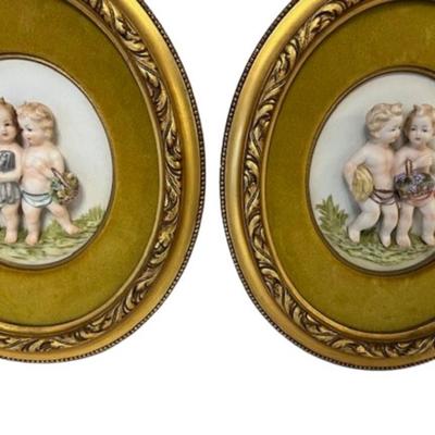 Believed to be Early Capodimonte Plaques