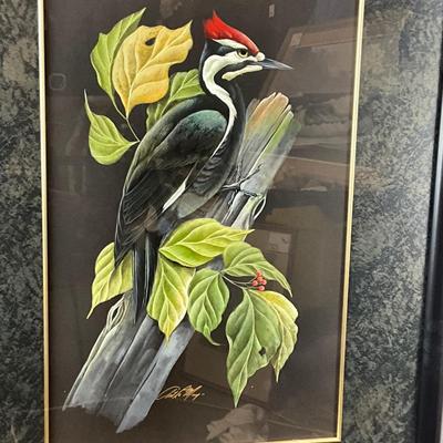 1126 Original Painting of Pileated Woodpecker by Art LaMay