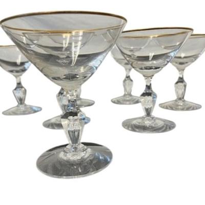 Vintage Tiffin "Mansfield" Tall Sherbet Glasses