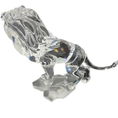 Swarovski Crystal Lion Standing on a Rock