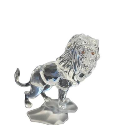 Swarovski Crystal Lion Standing on a Rock