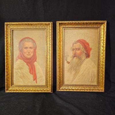 Portraits of Old World Couple (LR-JS)