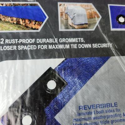 2 Pack Commercial Tarps 16ft x12ft.