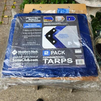 2 Pack Commercial Tarps 16ft x12ft.