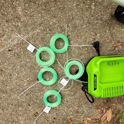 80V Greenworks Pro Weedwhacker Edger w Battery, Charger extra String
