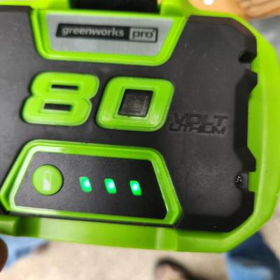 80V Greenworks Pro Weedwhacker Edger w Battery, Charger extra String