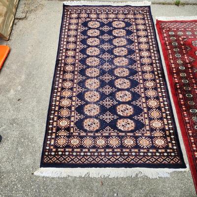 2 Hand Knotted Wool Rugs Pakistan 5'5" x 3' 2"