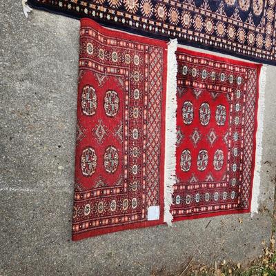 2 Hand Knotted Wool Rugs Pakistan 5'5