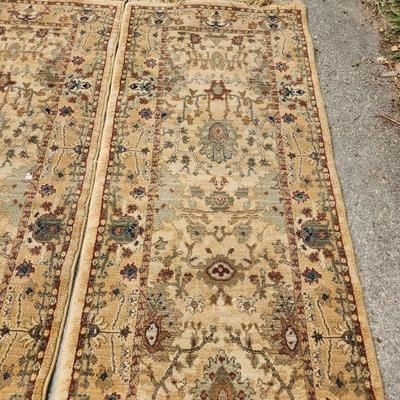 2 Runners Odyssey Rug Collection Made in Egypt 6'2" x26"