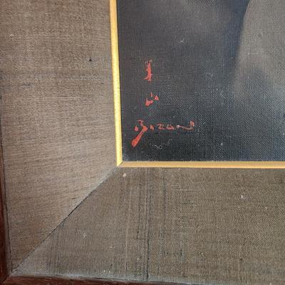 Asian Japan Painting Oil on Canvas