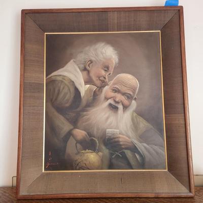 Asian Japan Painting Oil on Canvas