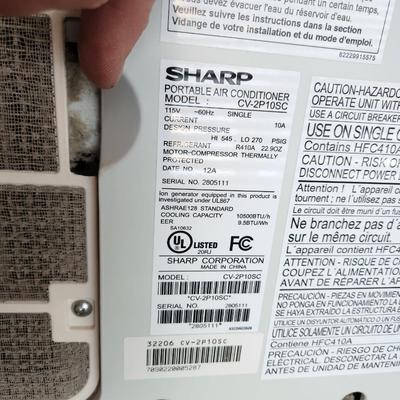 Sharp Portable Air Conditioner 10,500 BTU w Remote Tested