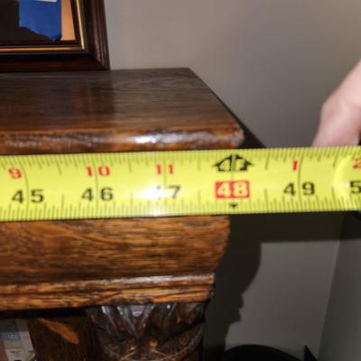 Vintage Tiger Oak Glass Front Book Display Case 48" l 58" H