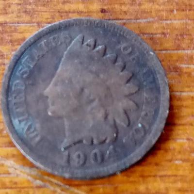 LOT 41 1904 INDIAN HEAD PENNY