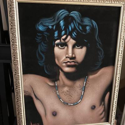 Jim Morrison Painting on velvet