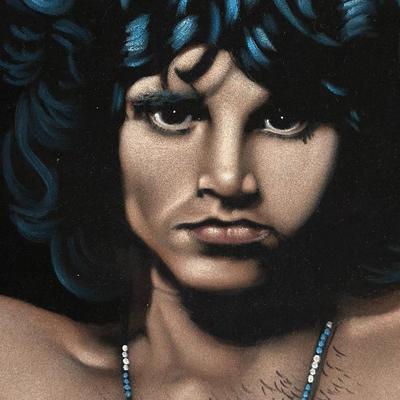 Jim Morrison Painting on velvet