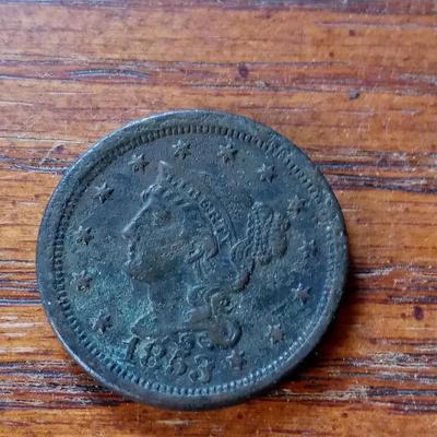 LOT 53 1853 LARGE CENT