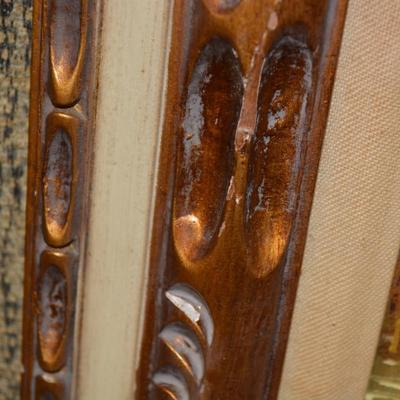 Vintage Original Oil Painting in Ornate Wood Gold Tone Frame