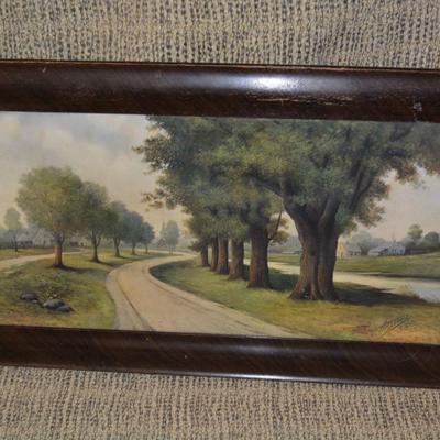 Farm-scape Hadland ‘08 Print in Antique Wood Window Frame