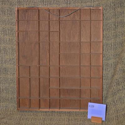 Small Vintage/Antique Typeset Knick Knack Wall Hanging Shelf