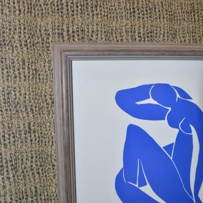 Framed Matisse 52 “Blue Nude” Print 37.5”x13.5”