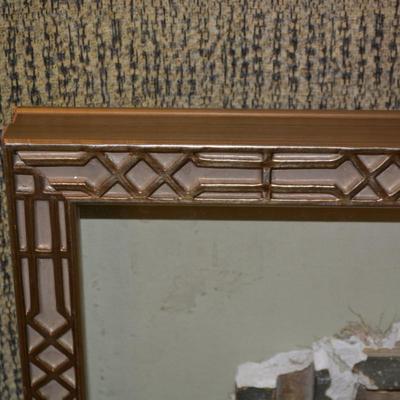Beautiful Ornate Horsehair Plaster Architectural Fragment Framed in Shadow Box 30”x13”