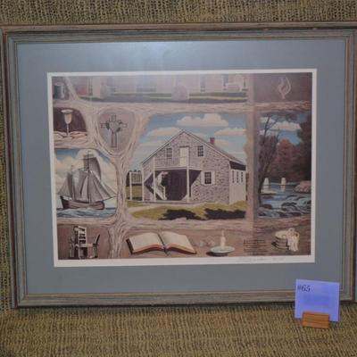 Lin W. Longnecker Framed Print, Signed 90/1000 27”x22”