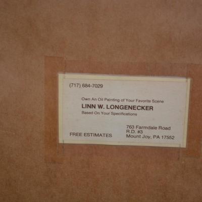 Lin W. Longnecker Framed Print, Signed 90/1000 27”x22”