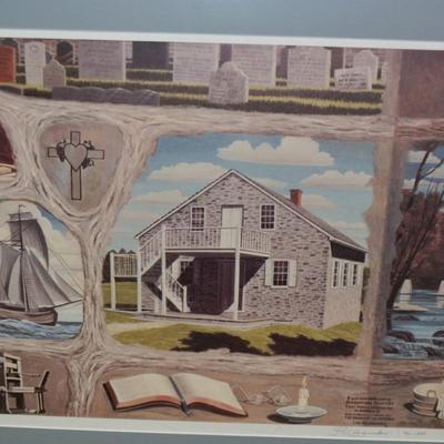 Lin W. Longnecker Framed Print, Signed 90/1000 27”x22”