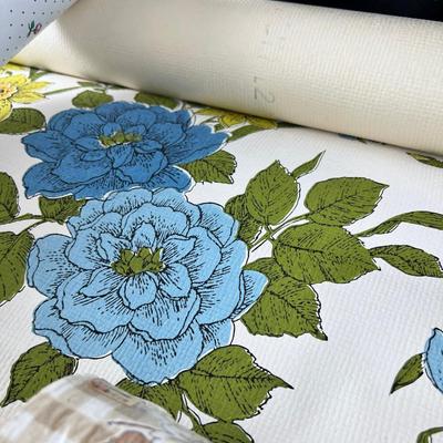 Rolls of 1970s or earlier wall paper