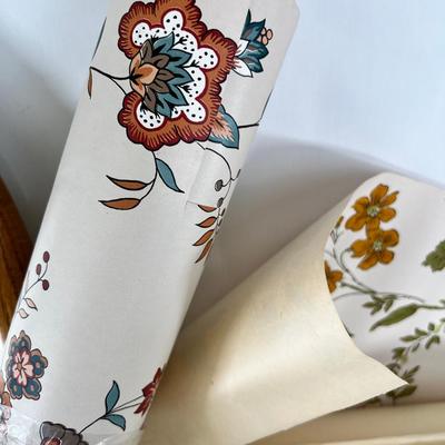 Rolls of 1970s or earlier wall paper