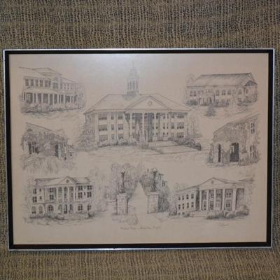 1971 Bryant Prints Local James Madison University Liz B. Framed Print