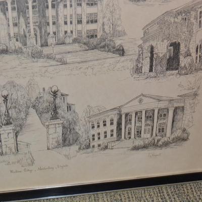 1971 Bryant Prints Local James Madison University Liz B. Framed Print