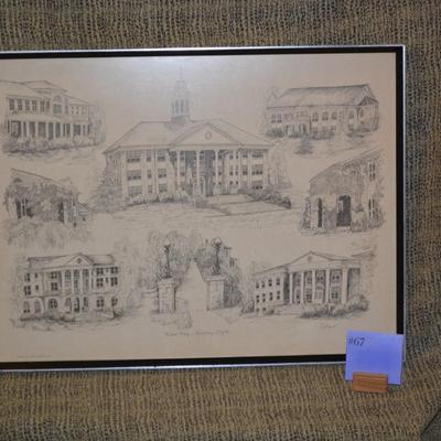 1971 Bryant Prints Local James Madison University Liz B. Framed Print