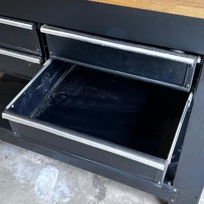 Black Kobalt Work Bench with Pegboard