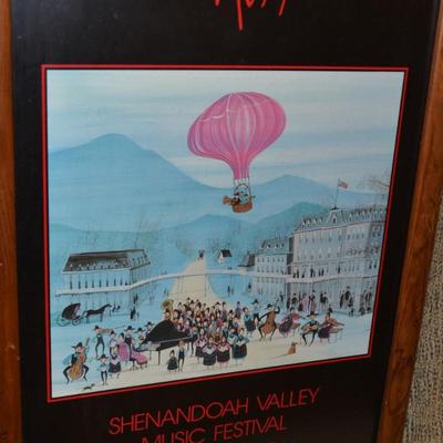 Framed P.Buckley Moss Shenandoah Valley Music Festival Print