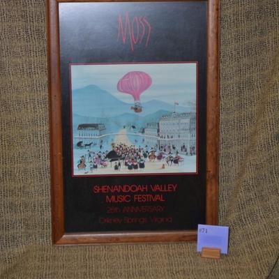 Framed P.Buckley Moss Shenandoah Valley Music Festival Print