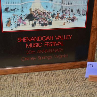 Framed P.Buckley Moss Shenandoah Valley Music Festival Print