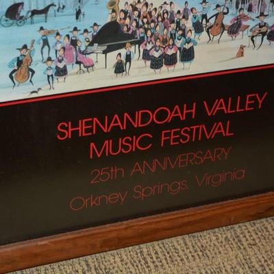 Framed P.Buckley Moss Shenandoah Valley Music Festival Print