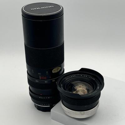 LOT 96: Soligor Camera Lenses - Wide Angle 17mm and 75-260mm Zoom