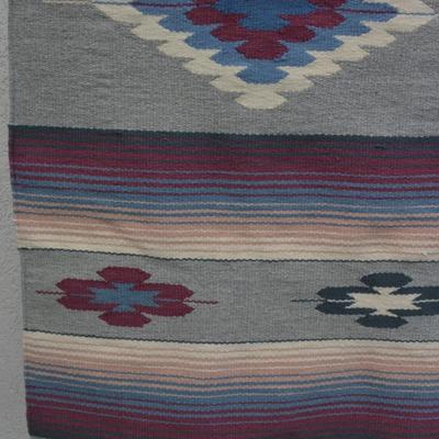 Vintage Southwestern 100% Wool Hand Woven El Paso Saddleblanket Co. Mexico 61”x28.5”