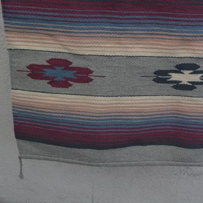 Vintage Southwestern 100% Wool Hand Woven El Paso Saddleblanket Co. Mexico 61”x28.5”